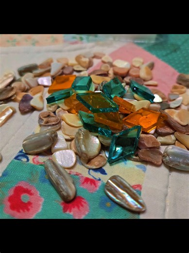 Mosaic tile art. Before applying the grout. #mosaic #tiles #mosaicart #diy #creatorsearchinsights