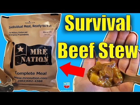 MRE Nation "COMPLETE MEAL" Ration Review (BEEF STEW) Emergency Civilian Individual Meal Ready to Eat