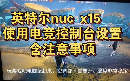 英特尔nuc x15+机械革命电竞控制台设置！！含注意事项！