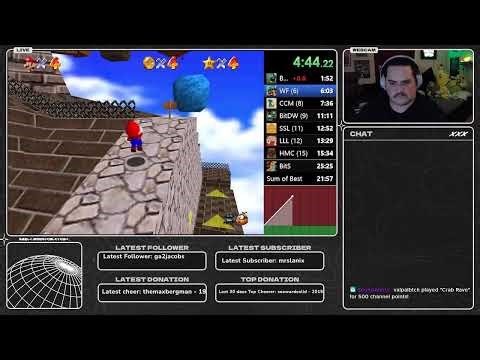 16 STAR SM64 SPEEDRUNS PB 25:25