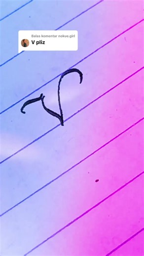 chopin script letter v #cursive #handwriting #menuliskreatif