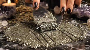 Capillary Pyrites inspired ice cream rolls! So sparkly and shiny 😍 | Pipers Treasures