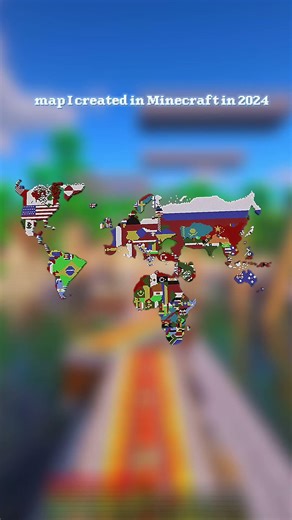 map I created in Minecraft in 2024#geography#map#minecraft #history#world#edit#country#shorts
