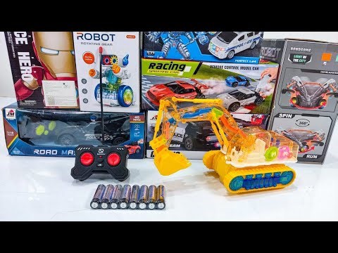Unboxing Remote Beko Mechanical gear, Control Rock Crowley, Ambulance car, Police car toys.