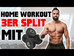 Kurzhanteln 3er Split - Trainingsplan (PUSH/PULL/BEINE)