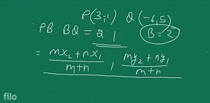 14. The line segment joining the points P(3,−1) and Q(−6,5) is ... | Filo