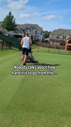 Elite Turf Care | Lawn care | Reel mowing on Instagram: "Crazy grass!! Bermudagrass is unique for a lot of reasons but the way it changes colors from summer to winter is at the top of the list in my opinion. It does make me cry a little though, not gonna lie🥺 #bermudagrass #lawn"