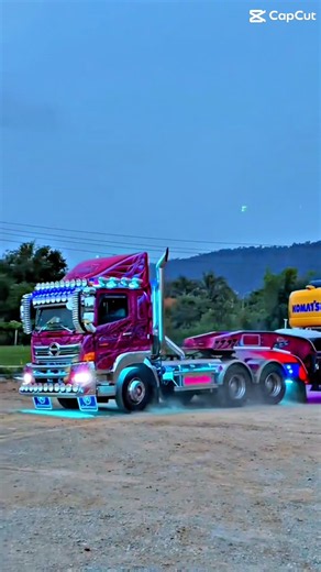 🚚 Powerful Trucks Driving on the Highway! 🔥 #automobile #excavator #bulldozerofficial