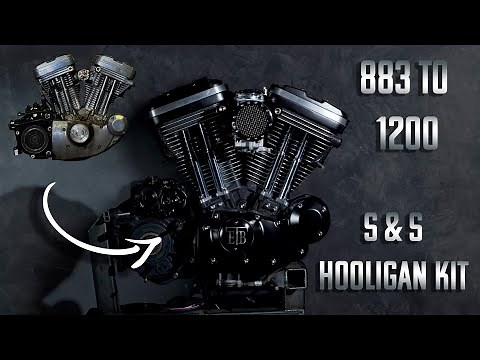 Sportster Hardtail Bobber Build Part 2 Electrical and Mechanical 883 to 1200 S & S Hooligan Kit