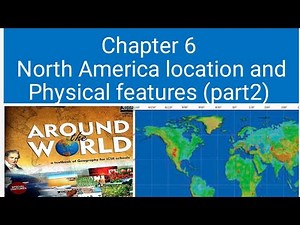 class 6 geography chapter 6 North America Location and Physical features