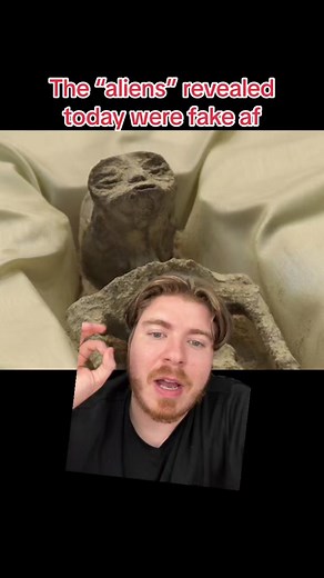 The aliens from Peru revealed today in Mexico by Jaime Maussan are not real. Grow up.