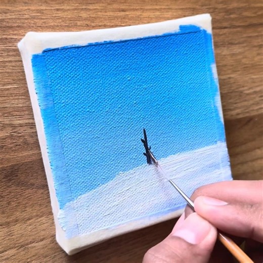 Winter tree acrylic painting ❄️🌳 | Vinee Painting