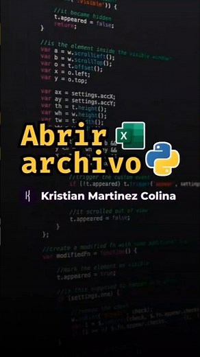 Como abrir un archivo excel con pandas en python