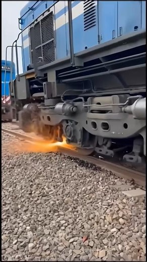 The engine is being lifted and put back on the tracks#dimagi