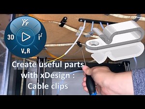 Design and 3D Print a cable clip with SOLIDWORKS xDesign