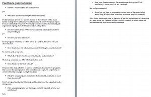 Final Animation and Evaluation