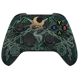 eXtremeRate Replacement Shell for Xbox Series X & S Controller - Unleash Your Style - Serpent Totem Custom Acessories Skin Front Housing Cover for Xbox Core Controller Wireless