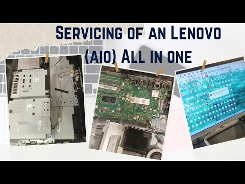 Regular servicing of an Lenovo (AIO) all in one pc