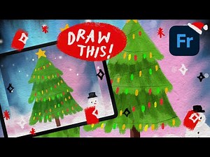 Draw Holiday Stuff with Adobe Fresco - Christmas Tree