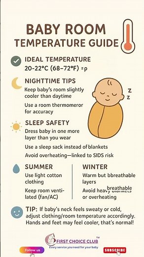 Baby Room Temperature Guide (Save This!) 🌡️