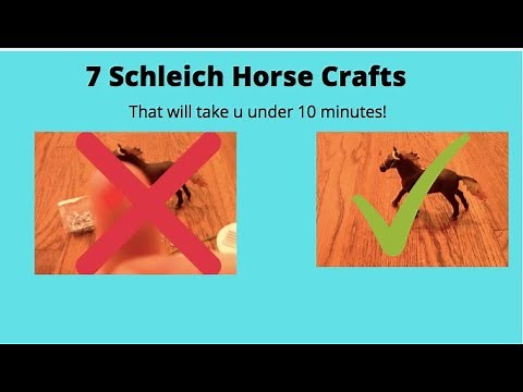 7 DIY Schleich Horse Hacks that will take u under 10 minutes!