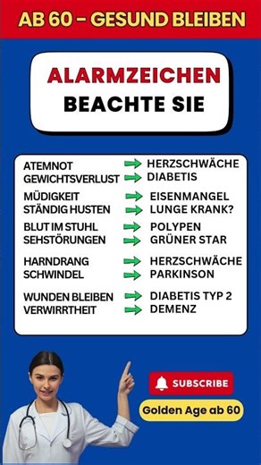 10 Warnsignale nach 60, die du nicht ignorieren darfst #health #gesundheit #ü60
