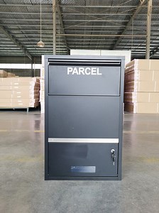 [Hot Item] Wall Mount Lockable Outdoor Metal Postal Mail Delivery Parcel Drop Box