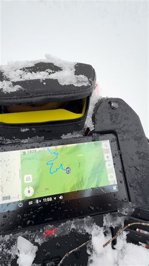 Dave Norona on Instagram: "The NEW 2026 @skidoo Gauge in action. #gps #buddytracking #thatskidoofeeling"