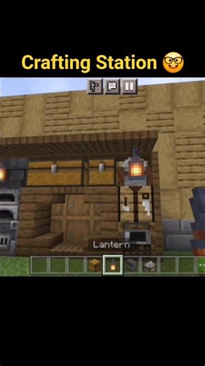 Minecraft Crafting Station Build #shorts #minecraft