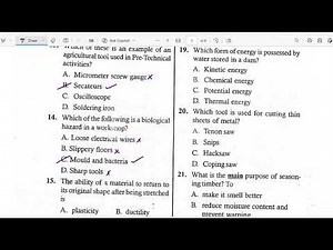 GRADE 9 PRE TECHNICAL STUDIES JESMA OO3 2026