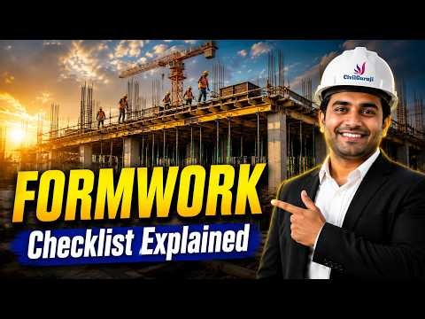 Formwork Checklist Explained | Material Calculation, Inspection & Site Engineer Guide