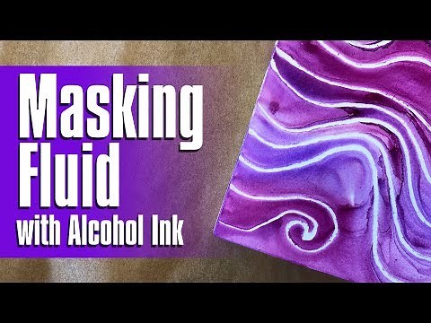 How to use Masking Fluid and Alcohol Ink | 12