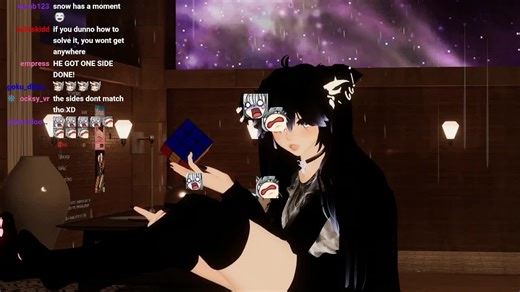 @SNOW SOS Trying to learn a rubiks cube moment. #funny #vrchat #snowsos #twitch