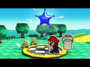 Paper Mario Color Splash - 100% Walkthrough Part 10 No Commentary Gameplay - Wicked Sacred Forest