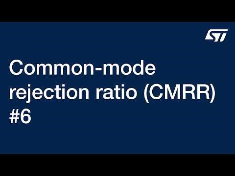 Common-mode rejection ratio (CMRR)