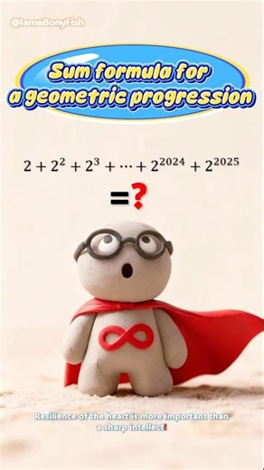 Sum formula for a geometric progression. #maths #formula #geometricprogression #education #shorts