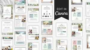 Daycare Business Plan, Childcare Nursery Canva Workbook Planner Template, Small Business Proposal, Startup Business Marketing Plan - Etsy