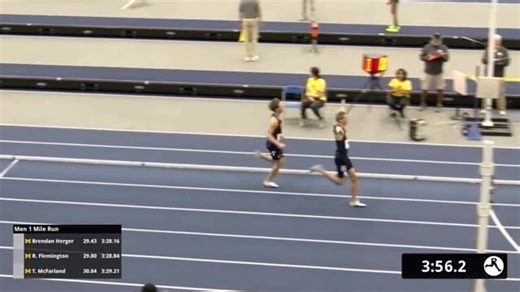 Michigan Track & Field/ Cross Country on Instagram: "It’s all Wolverines up front in the men’s mile! #GoBlue〽️"
