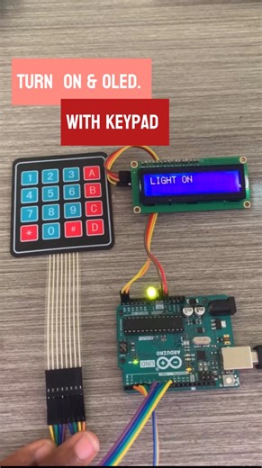 4.5K views · 23 reactions | Turn ON & OFF LED with Arduino using 4*4 Keypad and LCD #arduino #engineering #electronics #arduinoproject #electricalengineer #arduinobeginner #programming #uploadideaswithitamar | Upload Ideas with Itamar | Facebook