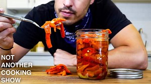 Transform your everyday sandwich with these flame-kissed Italian roasted red peppers! 🥪 | Not Another Cooking Show