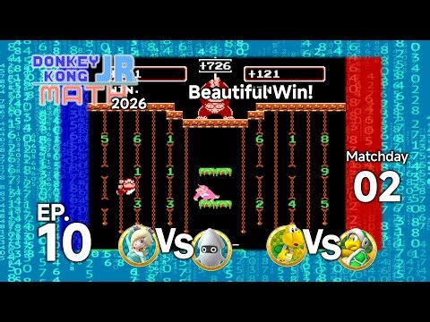 BCG Donkey Kong Jr. Math 2026 EP 10 MD 02 - Rosalina VS Blooper , Koopa Troopa VS Hammer Bro