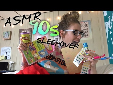 ASMR 90s SLEEPOVER ROLEPLAY | M.A.S.H, Candy Buttons, Play-Doh