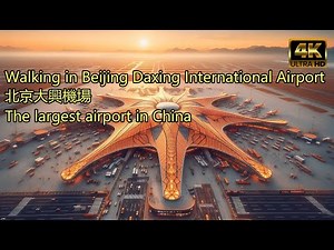 Walking in Beijing Daxing International Airport (PKX)(4K UHD)
