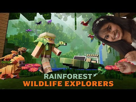 Rainforest Wildlife Explorers | A Minecraft Marketplace Map by Everbloom Games