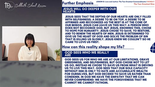 Here is our Sabbath School Lesson Insights LESSON 12: Love and Justice: The Two Greatest Commandments(Sabbath School Lesson I Q1 2025 I Insights) For a copy of the PowerPoint presentation, please click https://www.touchpointministry.com/sslesson-god-s-love-justice ——— #Lesson12 #SabbathSchoolLessonInsights #savinggrace #relationshipwithGod #gracereality #experiencechrist #gospelreality #Godsjustice and love | God’s Final Warning “The Everlasting Gospel”