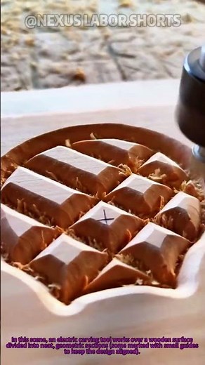 Wood Carving: Crafting Intricate Patterns on Wood #Shorts #WoodenDecor #HandmadeWoodArt