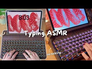 Relaxing retro keyboard typing ASMR 🎧🌙 (No Speaking) | YUNZII QL75 unboxing