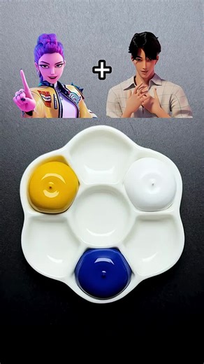 K-Pop Demon Hunters Color Mixing Challenge