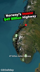 1.3M views · 8.4K reactions | This $47B Highway Will Reshape Europe!  #norway #europe #geography #maps #mapping #learning #travel #Amazing #megabuild | Geo All Day | Facebook