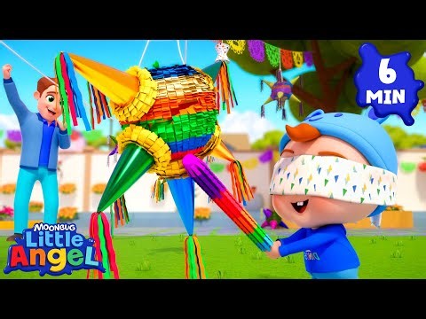 Smash the Piñata 🎉🍬 | Little Angels Kids Cartoons/Songs & Nursery Rhymes